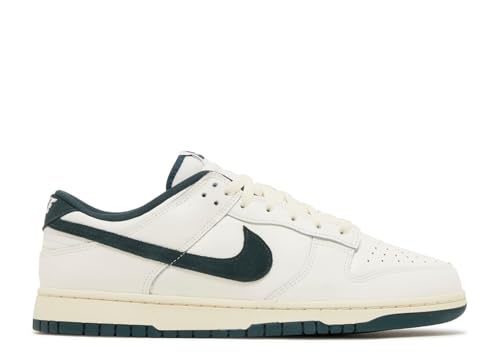 Nike Dunk Low Men's Sneakers, Sail/Deep Jungle/Coconut Milk/White, Size 8.5
