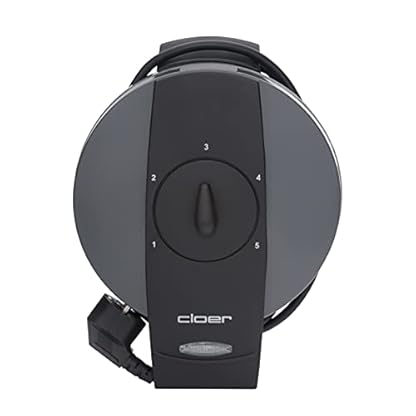 Cloer 1625 Waffeleisen für klassische Herzwaffeln, 930 W, Waffelgröße 15,5 cm, stufenlos wählbarer Bräunungsgrad, praktische Standfunktion, Metall, Grau – Bild 7