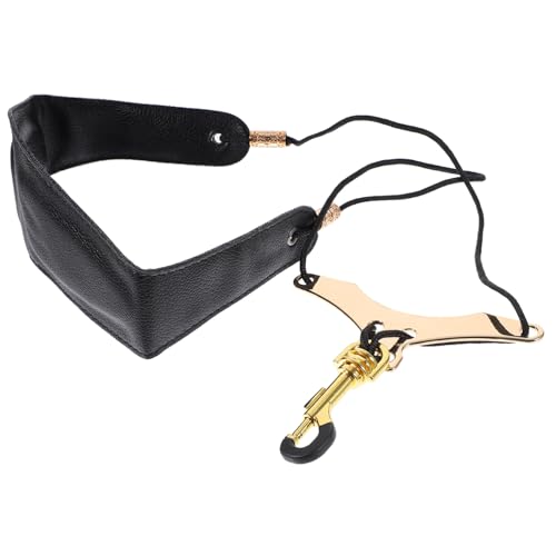 HAMPPLIES アルトサックスネックストラップ 調節可能 レザーパッド入り 快適設計 手首負担軽減 演奏練習用 アクセサリー 男女兼用