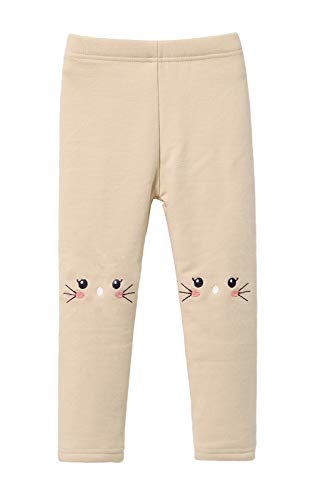 IRELIA Winter Girls Cotton Fleece Lined Leggings Pants Beige S - image 2