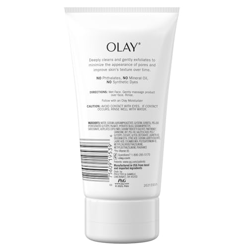 Facial Cleanser by Olay Regenerist, Detoxifying Pore Scrub & Exfoliator, 5 Oz (Pack of 3) - Image 2