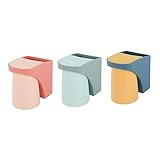 LIFKOME Tooth-Brushing Cup Holder 3 Pcs Toothbrush Rack No Drill Wall Mount Clean Tidy