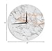 KESS InHouse Kess Original Rose Gold Flake White Pink Wall Clock, 12