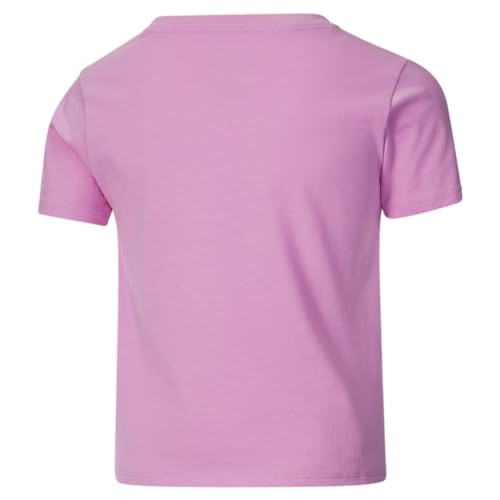 PUMA Kids Girls Butterfly Pack Knotted Graphic Crew Neck Short Sleeve Casual Tops Casual - Pink2