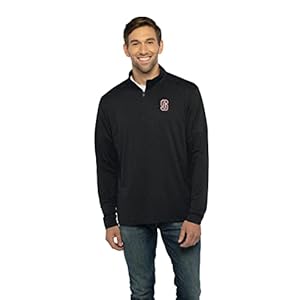 Vantage Apparel Men’s Collegiate Premium Lightweight Stretchy Team Color 1/4 Zip Pullover, Stanford Cardinal, Medium