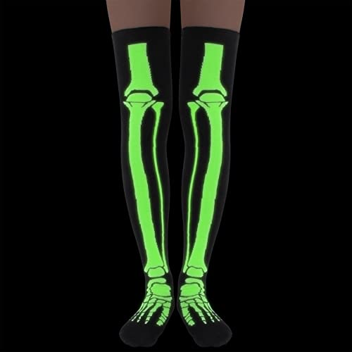 Image of Zando Womens Stripes Thigh High Socks Thigh Highs Casual Knee High Stockings