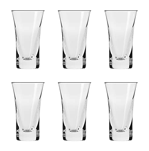Barski Shot Glass Set of 6, 1.5 Oz Crystal Liquor Glasses