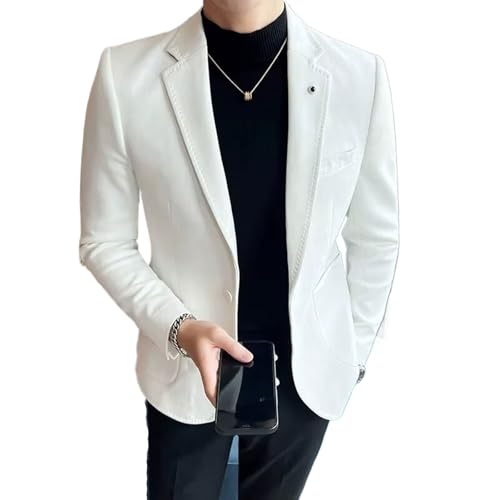 Suit Coat Men's Slim Fit Blazer Coat Business Casual Wedding Plus Size Suit4