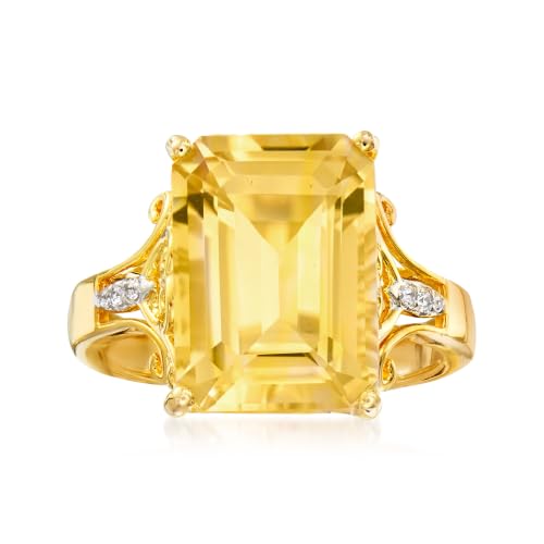 Ross-Simons 7.35 Carat Citrine Ring With...