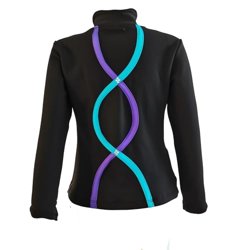 girls skating jacket women39s training figure skating top fleece