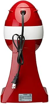 Courant Snow Cone shaved ice machine, Countertop Slushie Machine, Perfect for Desserts,Birthday Parties, with cones Red