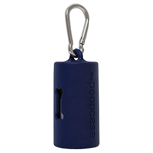 Image of Metro Paws The Dog Waste Bag Dispenser & Holder, Bag Holder With 20 Bags for Leash, USA Made Plant-Based Dog Walk Accessory - Navy
