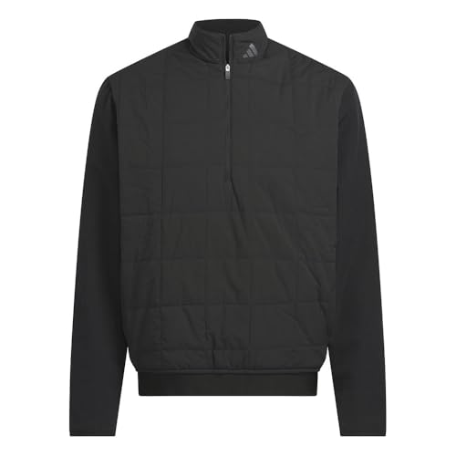 adidas Golf Ultimate365 Quilted DWR Mens Golf Jacket Black L