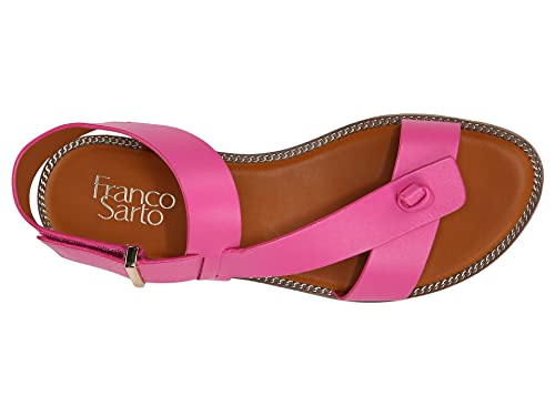 Image of Franco Sarto Womens Glenni Ankle Strap Flat Sandals