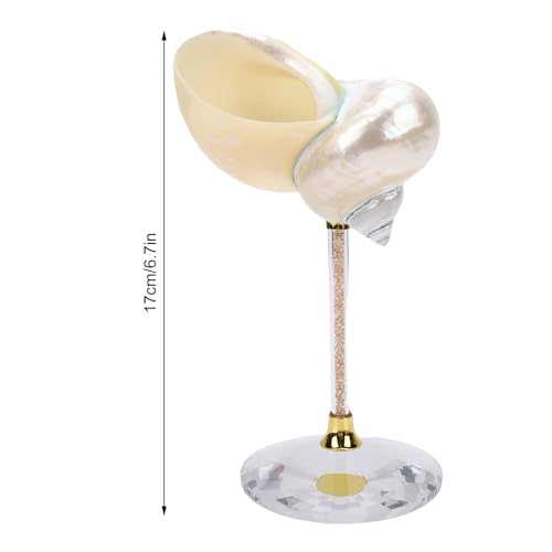 Verre à vin conque shell de Fdit une œuvre unique faite main en blanc pur - 7