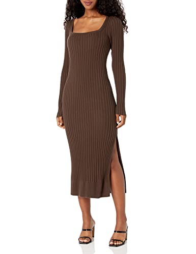 paige brown dress Dots & Dreams Midi Dress
