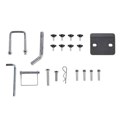 Portamotos universal ajustable con rampa de carga para enganche, acero, 300 kg miniatura 3