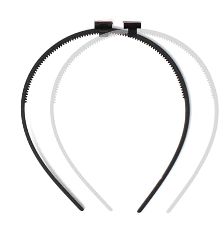 ADVANSYNC The ORIGINAL Patented GradCapBand – Secure Your Grad Cap on Natural Hair, Braids, Locs, Twists, Weaves, Curls and Straight Hair. (Original Black and Clear)