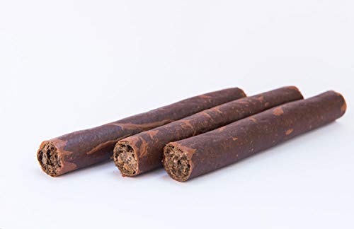 O´Canis Kauartikel HUNDEZIGARRE aus Hirschfleisch 14 cm getreidefrei für Hunde