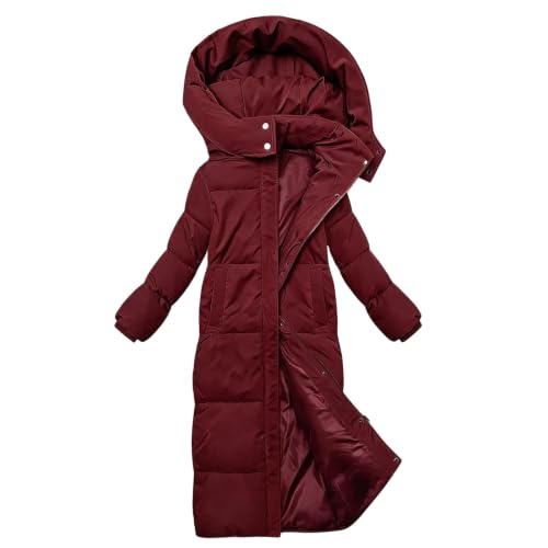 Womens Long Winter Puffer Coats Thicken Warm Hooded Jcakets with Pockets - image 7