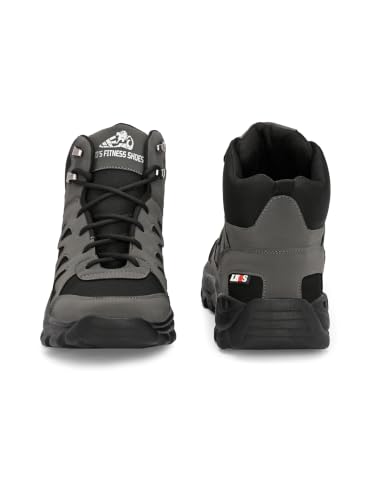 Image of Leo's Fitness Waterproof Canvas High Ankle Boots for Trekking Hiking & Other Casual Purpose