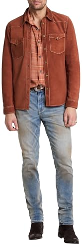 John Varvatos Men's Mason Leather Shirt Jacket3