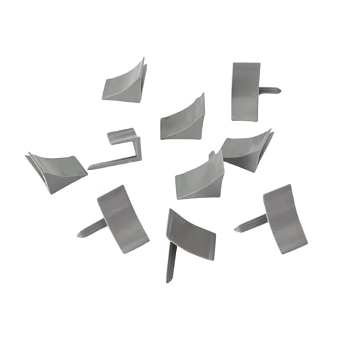 Image of InstaTrim End Caps - 10 Gray 3 /4 inch Wide Caulk Strip End Cap Pieces - Trim for Corners - Paintable | Ten paintable gray end caps finish exposed ends on compatible 3 /4 in InstaTrim flexible trim for a clean home installation.