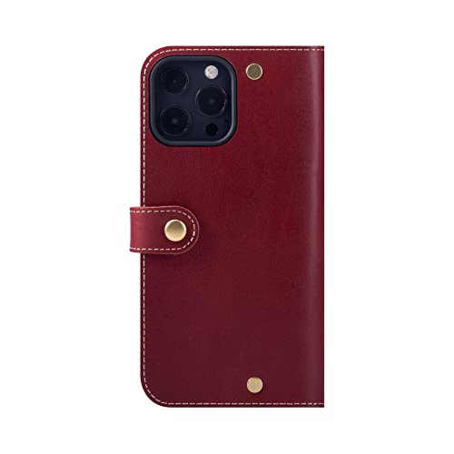 HANATORA for iPhone15ProMax �P�[�X �蒠�^ �{�v �X�}�z�P�[�X �X�}�z �X�^���h �X�g���b�v �t�� �C�^���A�����U�[ �M�t�g �}�O�l�b�g�Ȃ� ���b�h PN-15ProMax-Red