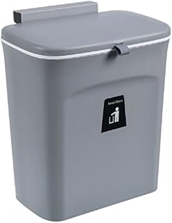 Hochste Wall Mounted Waste Bin Kitchen Cabinet Door Cupboard Hanging Trash Can Lid Cover 7 Liters