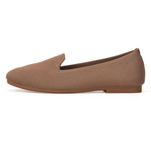 Image of Frank Mully Women's Loafer Flats Square Toe Comfortable Office Work Shoes, Cute Penny Loafer Slip On Walking Driving Shoes