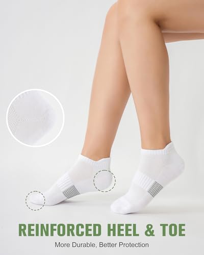 Image of Niorasen Ankle Socks for Women, 6 Pairs Breathable Bamboo Viscose Low Cut Thin Socks,Moisture Wicking Casual Sports Running