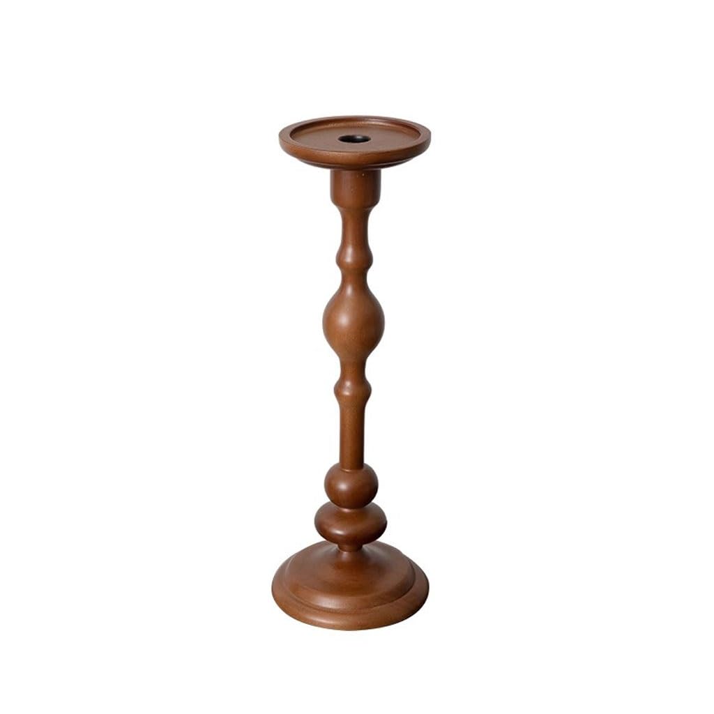 Candlesticks Holders Home Decoration Tall Candlestick Base Solid Wood Aromatherapy Dining Table Ornaments Candle Holders for Candlesticks