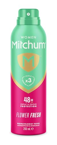 Mitchum Women Triple Odor Defense 48HR Protection Flower Fresh Antiperspirant & Deodorant 200 ml