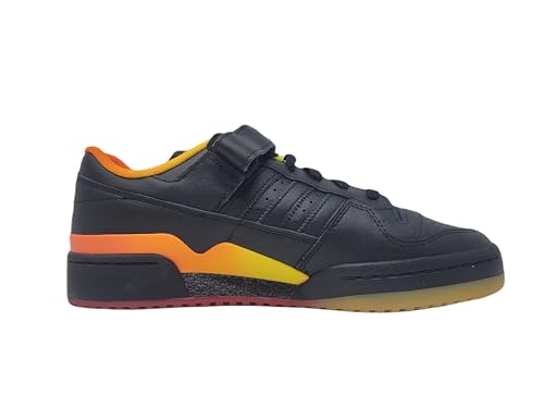 adidas Originals Men's Forum Low Sneaker, Core Black/Core Black/Seismic Orange, 12 M US2