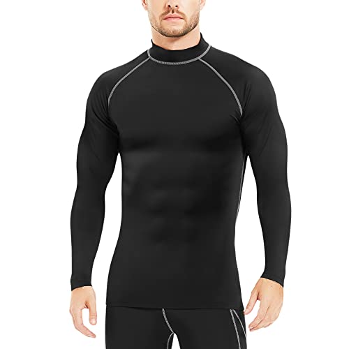 Mens Long Sleeve Rash Guard UPF 50+ Sun Shirts Outdoor Fishing Hiking Swimming Running Tops for Men