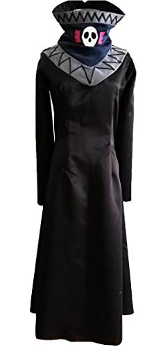 Nsoking Disfraz de anime para hombre, uniforme de Halloween, capa de Navidad, personalizado, Negro -, X-Large