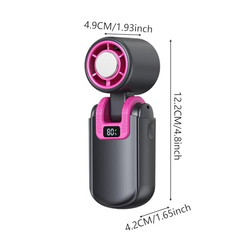 Ventilador plegable portátil para viajes, excursiones y hogar con batería 7