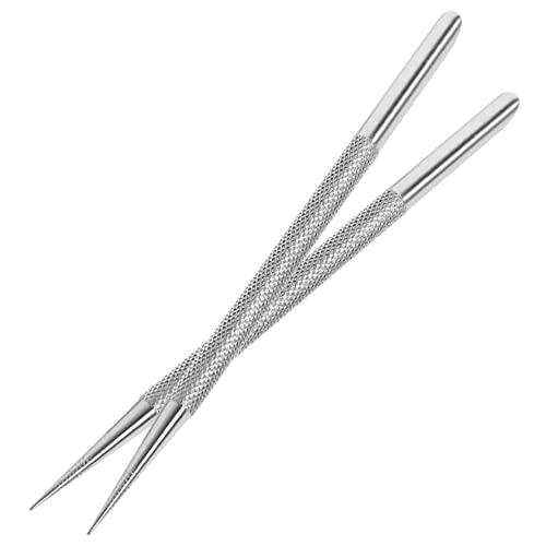 OSOLADY 2Pcs Stainless Steel Nail Cuticle Pusher Multifunctional Tools for Dead Skin Removal and Nail Art Easy to Clean Cuticle Trimmer for Manicure and