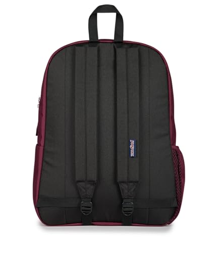 Image of JanSport Cross Town Backpack - Simple Bag for Everyone with 1 Main Compartment, Front Utility Pocket - Premium Class Accessories - Cherry Lacquer