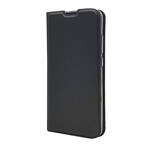 LAGUI Funda Adecuado para Samsung Galaxy A20s, Ultrafina Carcasa Minimalista Tipo Libro, Negro