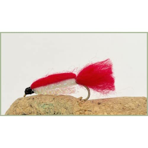 Troutflies UK 6 Mosche Baby Doll – Streamers Blu Luminoso Taglia 10 Per Trota