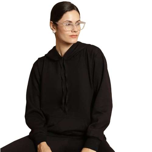 Image of Mack Jonney Solid Hooded Cotton Fleece tracksuit Co-Ord Set for Women-MACK32729