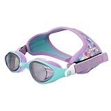 FINIS DragonFly Kids Swim Goggles - Ages 3-6, Adjustable Floating Strap, UV Protection, Anti-Fog - Lavender Scales
