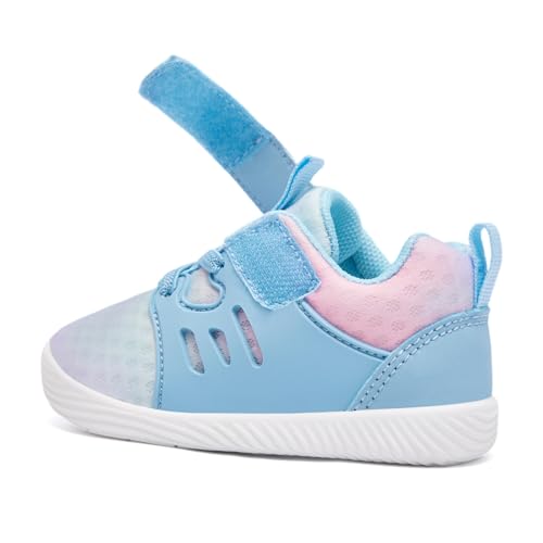 Image of MORENDL Toddler Sneakers Baby Boys & Girls Barefoot Shoes Lightweight Breathable Walking Running Tennis Athletic Sport Shoes