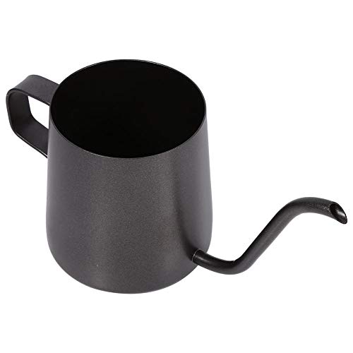 Chaleira de café para pendurar na orelha em aço inoxidável para servir cafeteira com bico longo sobr