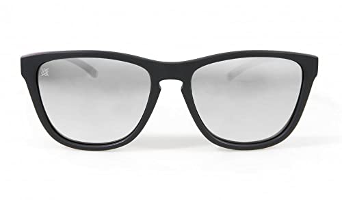 Óculos de Sol Hupi Paso Preto/pink Lente Prata, Cor: Preto/rosa