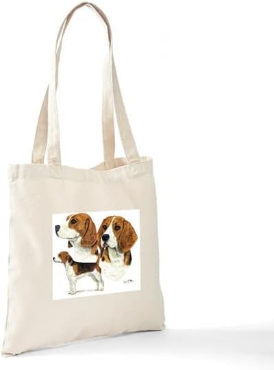 Miniatura 6 de CafePress Beagle - Bolso de mano múltiple de lona natural bolsa de compras reutilizable