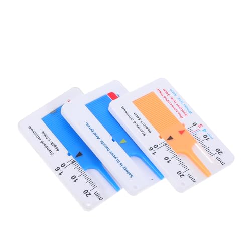 SOLUSTRE Tire Tread Depth Gauge Plastic Measurement Tool for Accurate Tire Tread Depth for Car and Truck Color Coded for Easy Use