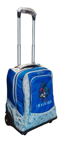 Trolley Zaino compatibile con Harry Potter Blu Grigio per bambini della scuola elementare