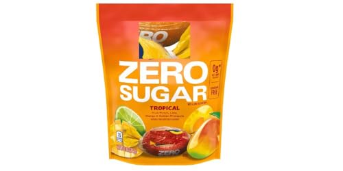 Jolly_Rancher Zero Sugar Tropical Fruit Flavored Hard Candy, Bag 6.1 Oz - 2 Pack